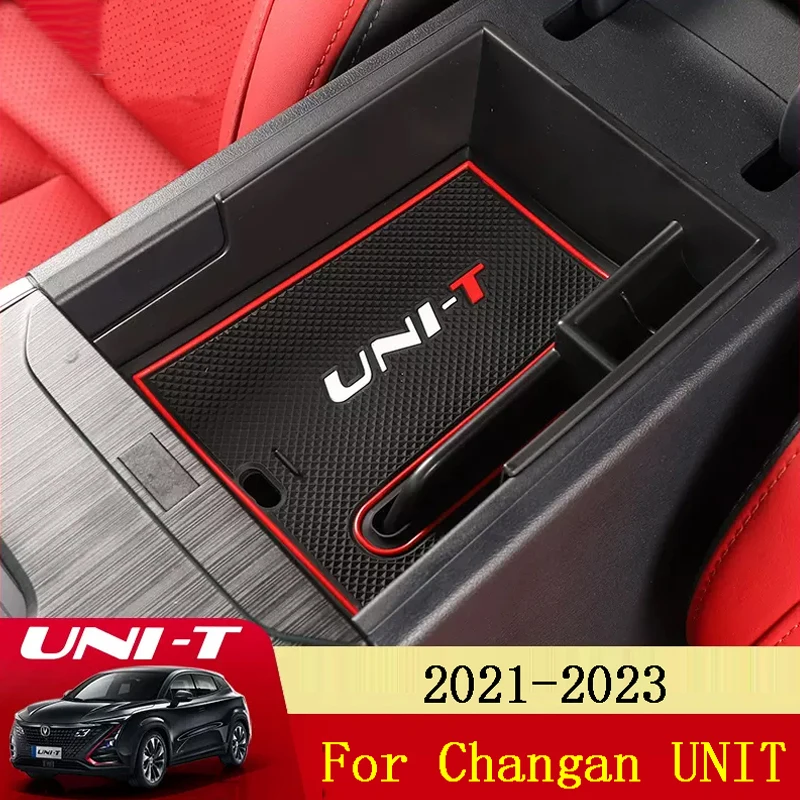 LHD For Changan Unit Uni-t 2021 2022 2023 Armrest Box Storage Box Central Control Storage Box Multifunctional Box Accessories