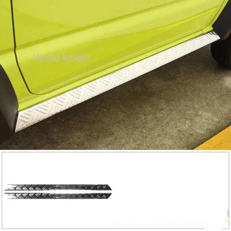 

Accessories 304 S.Steel Car Body Kit Side Skirt Door Sill Scuff Plate Protective for Suzuki JIMNY 2019+ JB64 JB74