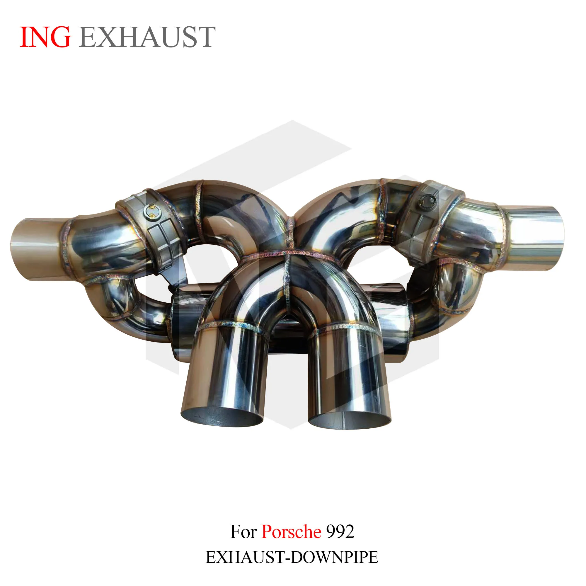 ING High Performance Exhaust Catback for Porsche 992 Upgrade GT3 Exhaust System Exhaust Pipes Valves Muffler Car Accessories