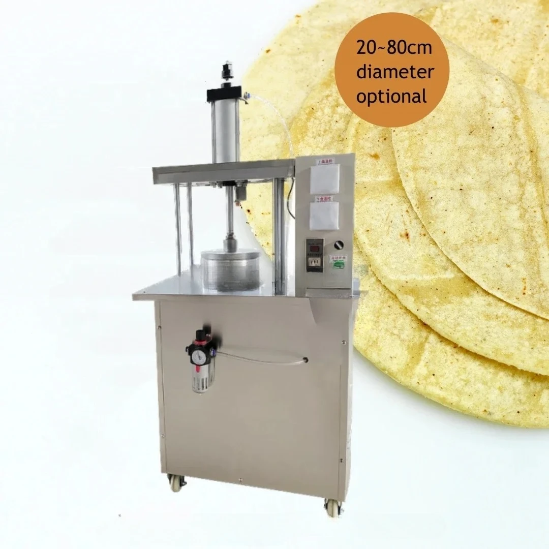 

Commercial Automatic Flat Roti Naan Machine Chapati Making Machine Price Tortilla Dough Press Machine