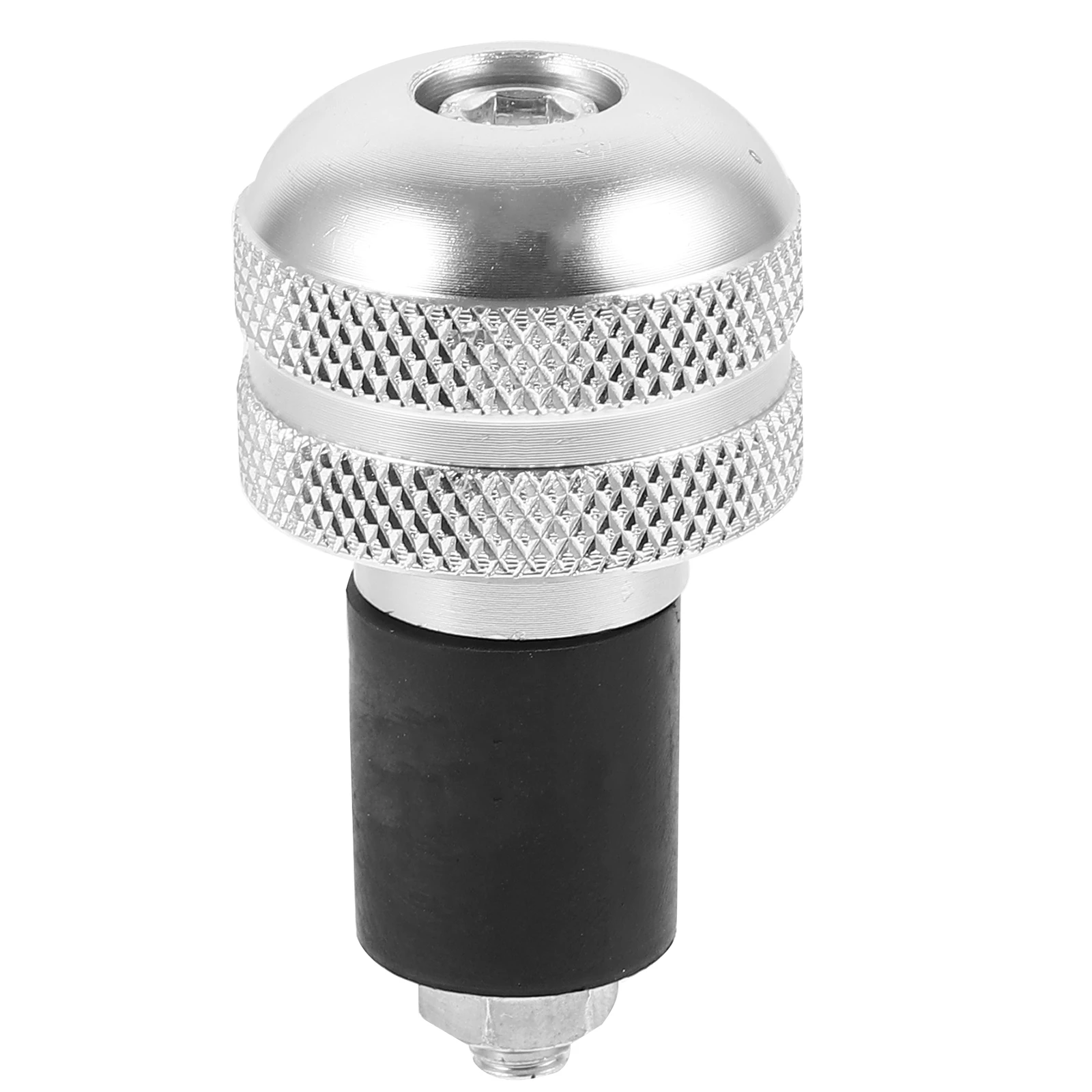 

Motorcycle Handlebar White Anti Balance Cap Easy Install Metal Durability Bike Handlebar Plugs End Caps Stable