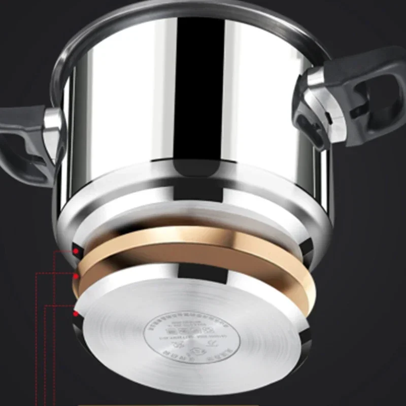 304 Stainless Steel Pressure Cooker Explosion-proof Household Gas Stove Thickened Pressure Cooker