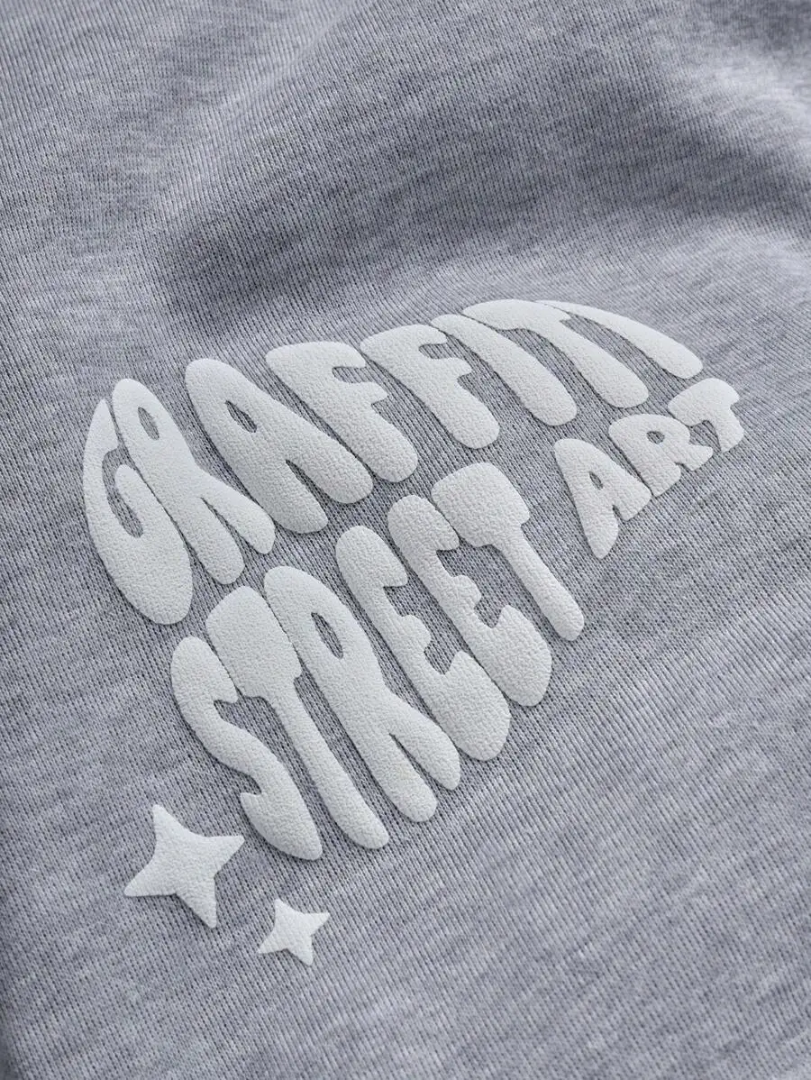 Men's Street, INS Matching High Street Hip Hop Foaming Print Loose Straight-Leg Sweatpants, Suitable For All Seasons Matching, Street Rock Skateboarding, Suitable For Various Gatherings And Daily Matching, Shooting Artifact, Boyfriend Husband Gift, Street