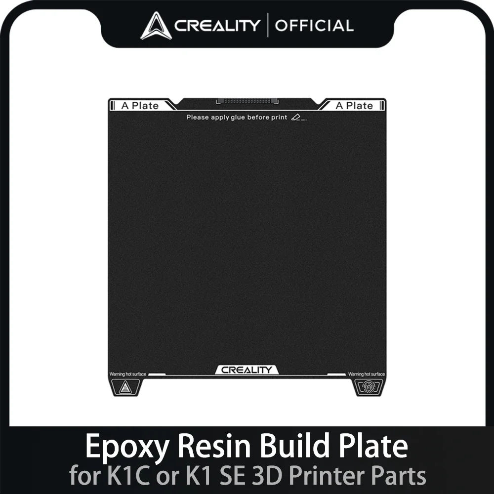 Original Creality Epoxy Resin Build Plate 235X235mm Excellent Adhesion High Flatness Strength for K1C or K1 SE 3D Printer Parts