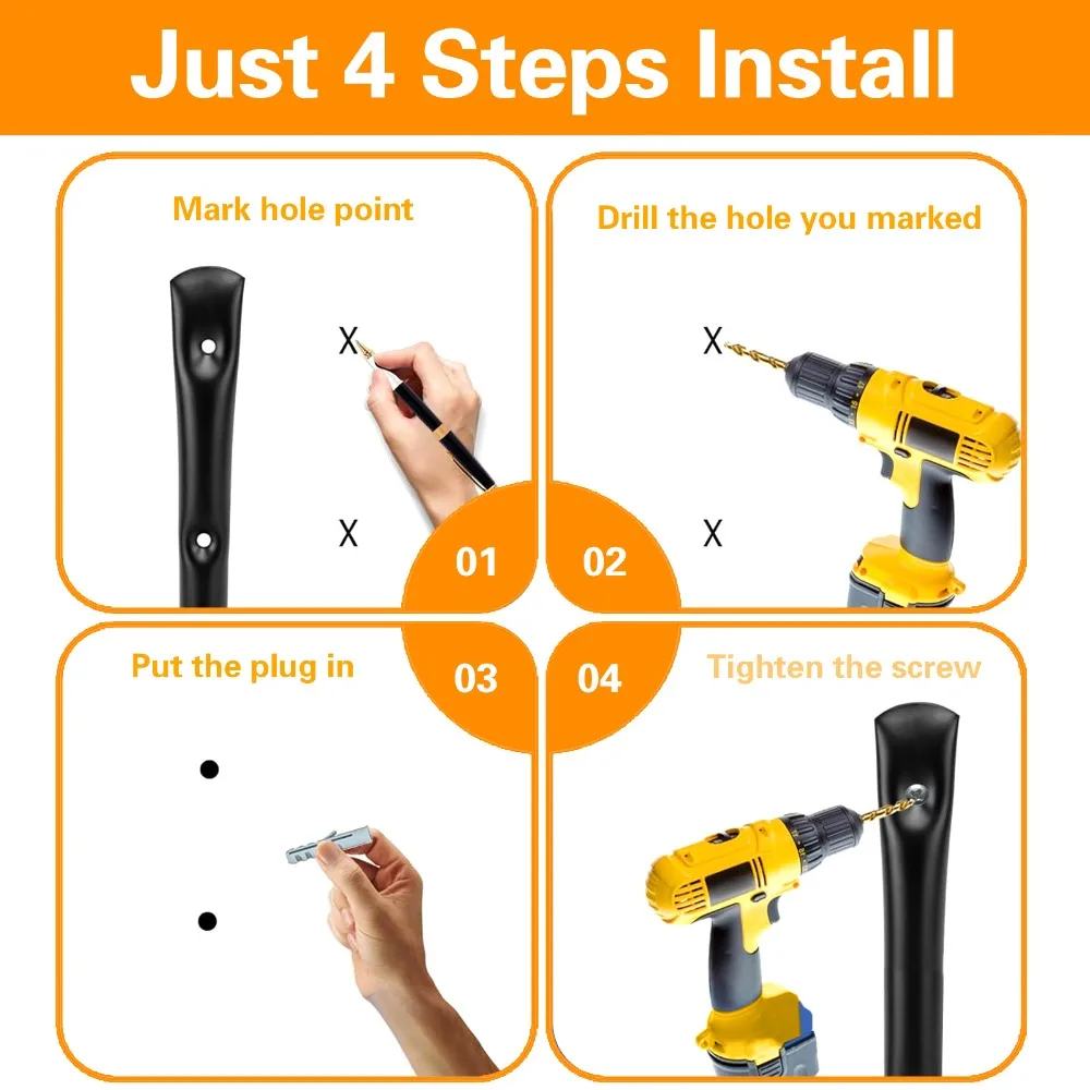 

Вешалка для инструментов, сверхмощная стойка для каяка, настенная портативная вешалка для каяка, черный многоцелевой гаражный крючок для хранения каяка, каноэ, каяк