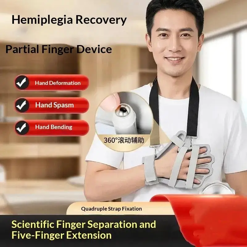 Geruchsfreie, verstellbare Handschiene, Fingerbandage, Handschuh mit Sicherheitsgurt für Sport, Gelenkschmerzen, Verletzungsrehabilitation – Detail 1