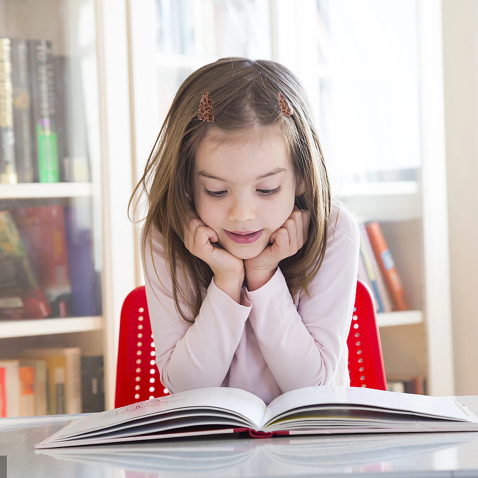 

4 Pcs Leopard Print Hairpin Clips for Convenience Barrettes Aldult with Fabric Girls Snap Hairpins