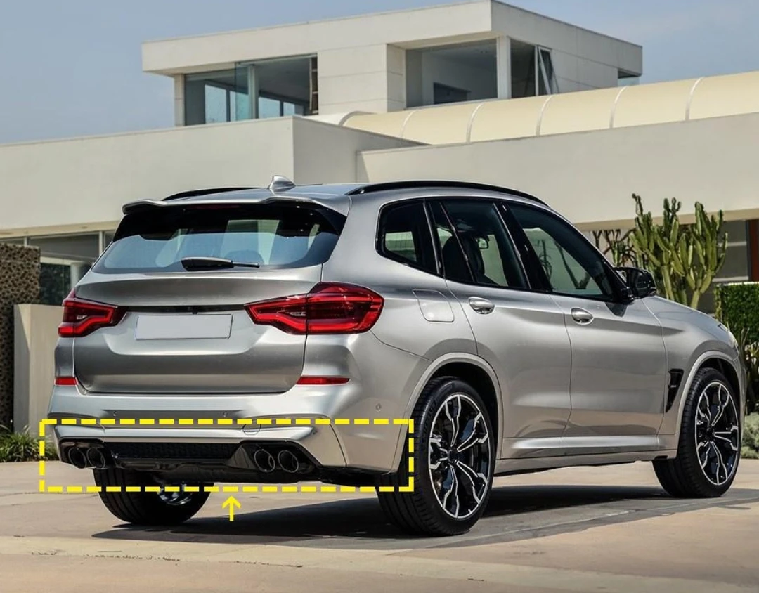 Amxnx Koolstofvezel X3M Autobumper Diffuser voor BMW F97 X3M 2019-2021 Diffuser achter