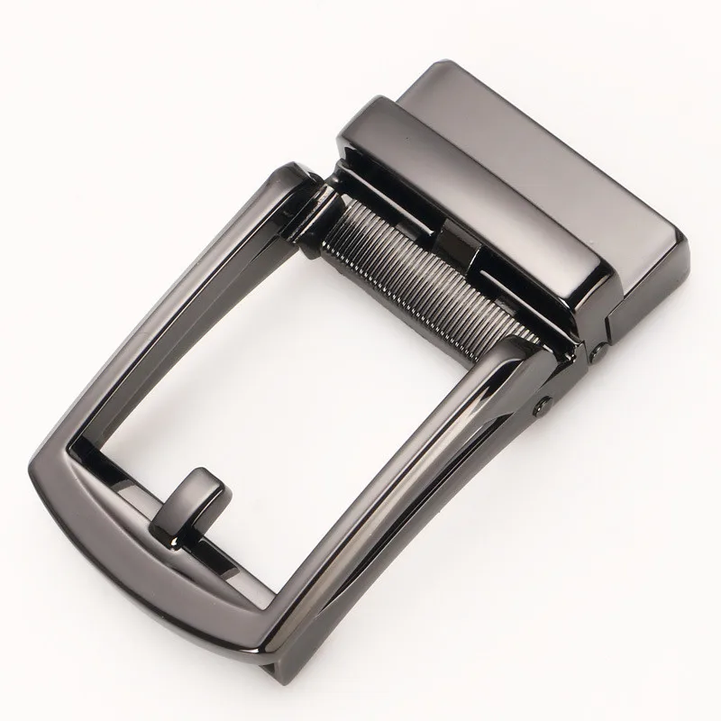Neuer Herren-Ledergürtel mit Automatikschnalle, 3,5 cm, Authentischer Gürtel für Männer, Trendgürtel, Ceinture, Modischer Designer-Jeansgürtel – Detail 2