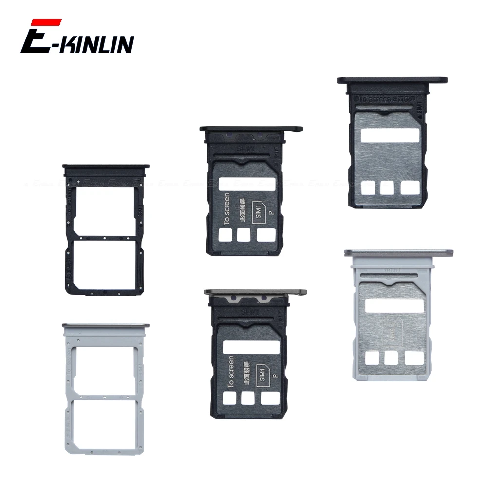 

Sim Card Tray Socket Slot Reader Adapter For HuaWei Honor 50 Pro Lite SE View 30 Micro SD Card Holder Connector Container Parts