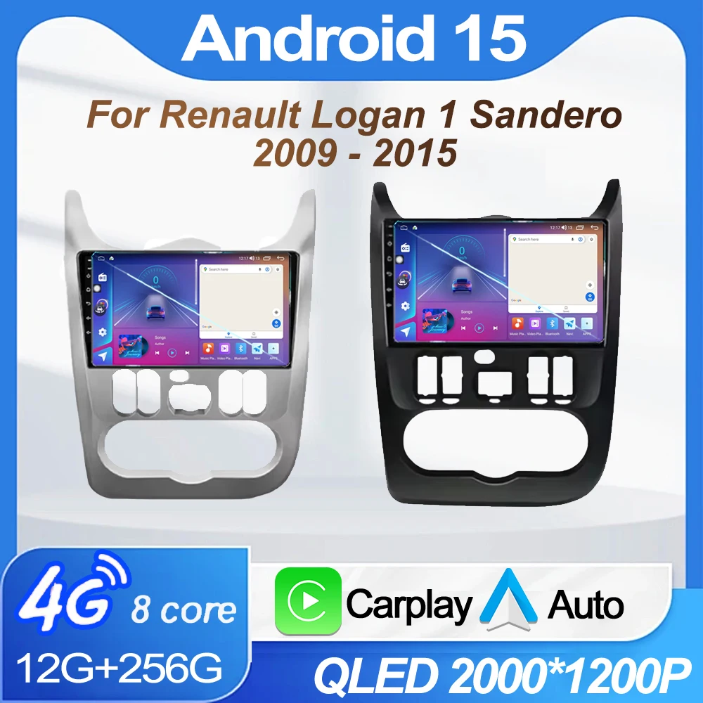 

For Renault Logan 1 Sandero 2009 - 2015 For Dacia Duster 2010 - 2017 Multimedia Video Player Android 15 Car Radio Navigation s