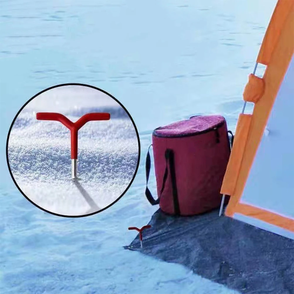 

3pcs Fishing Tent Pegs Heavy Duty Stakes Ice Shelter Accessories Camping Hiking Gear Outdoor Supplies