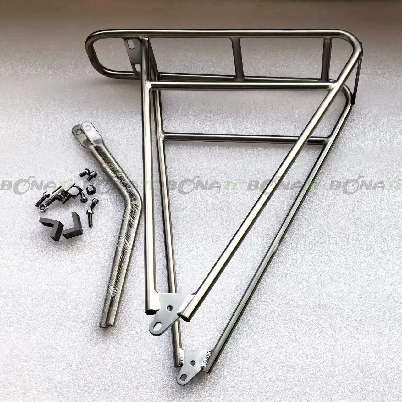 Titanium Alloy Luggage Rear Racks, Cargo Shelf for MTB Bicycle Gravel Bike Touring and Bikepacking