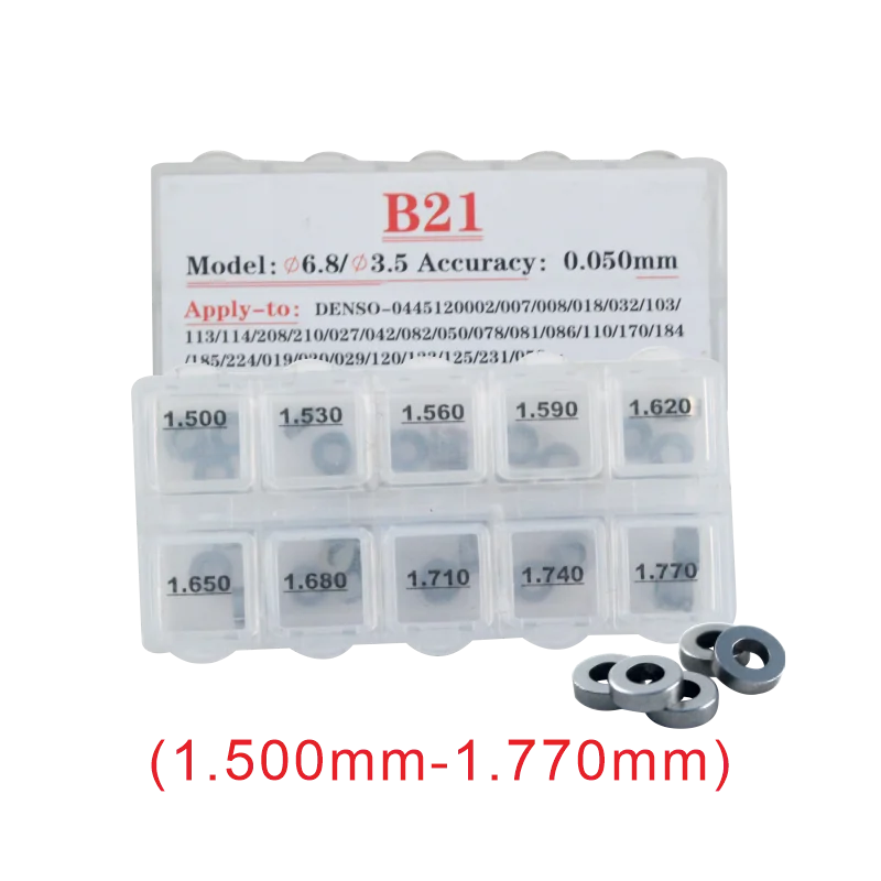 Adjusting Shims B21, Common Rail Injector Adjustment Repair Shim Gasket B21, wahser B21