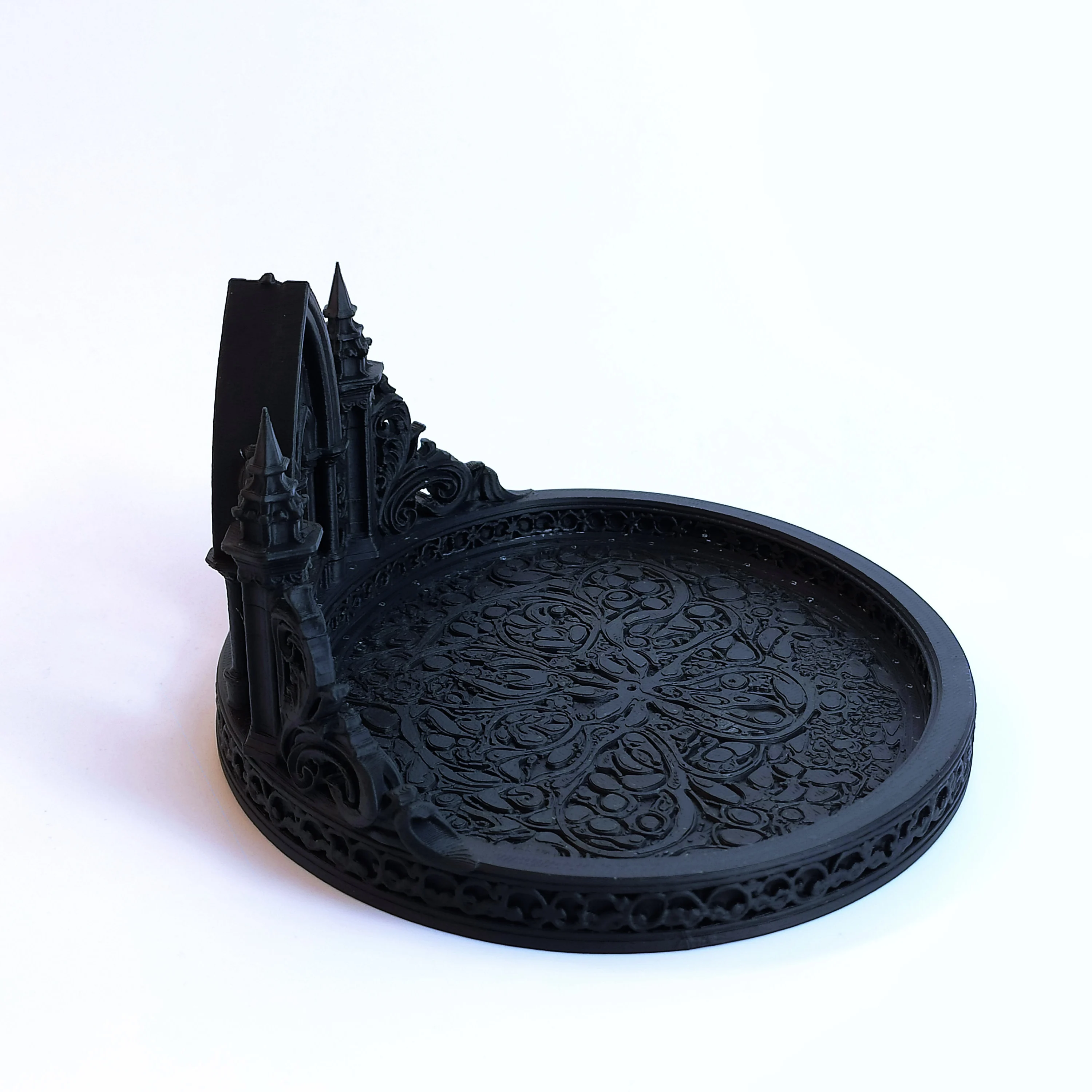 Gothic Jewelry Tray Vintage Jewelry Organizer Tray Decorative Trinket Dish Necklace Ring Earring Holder Gothic Home Decor Vanity image 4