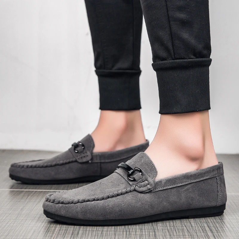 2024 New PU Leather Casual Shoes Fashion Spring Loafer High Quality Men Loafers Non Slip for Man Comfortable Driving Shoes