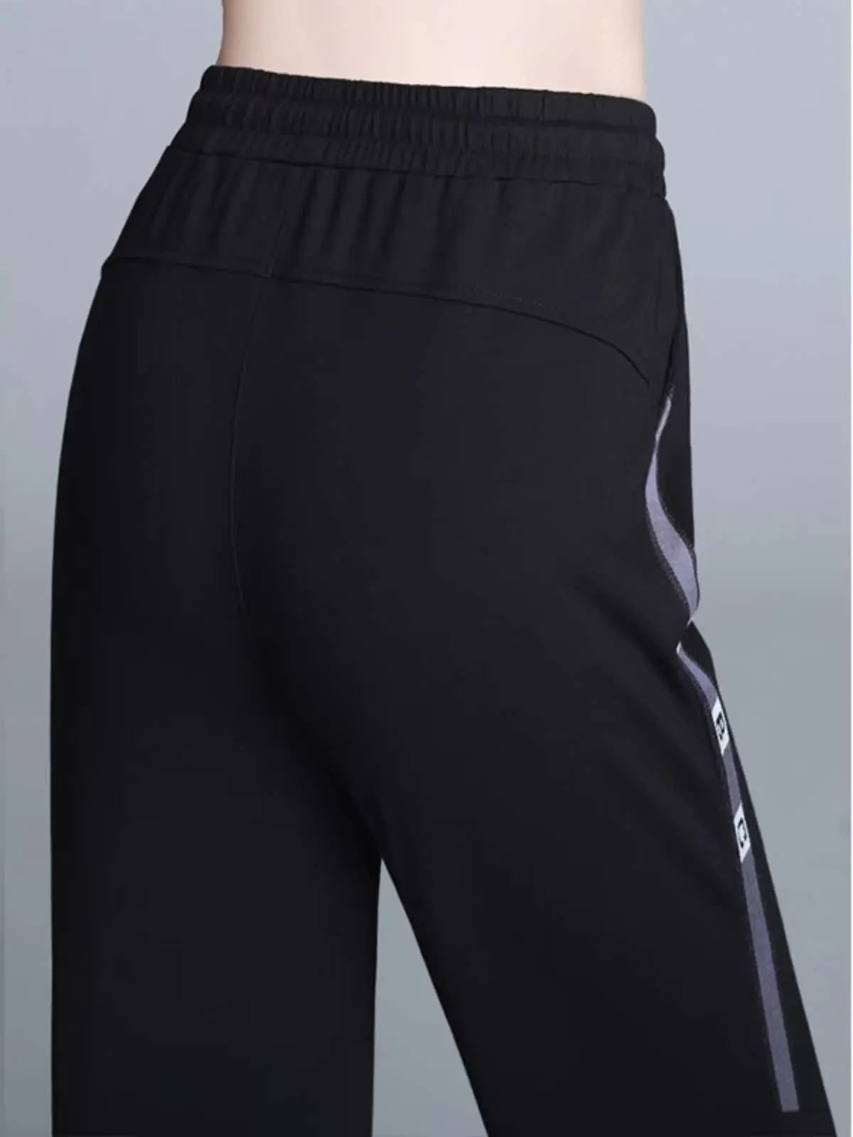 アイスシルク クイドライ スポーツパンツ レディース 夏 薄手 ハイウエスト ブラック 着痩せ効果 大きいサイズ ハーラン ミッドカーフ カジュアル セブンクォーター...