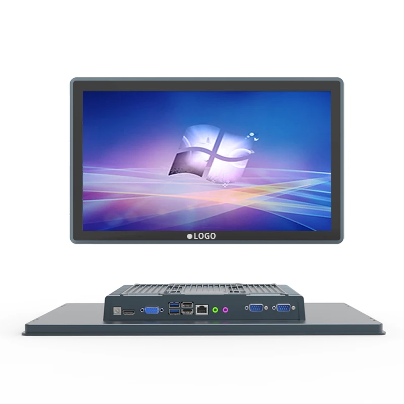 21.5 Inch Industrial Fanless Computer IP65 Capacitive Touch Screen Panel Pc With M12 RS232 USB RJ45