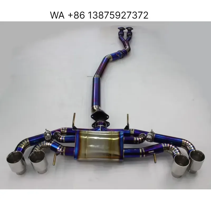 Custom for GT-R R35 Titanium Alloy Exhaust Full System 101mm Catback 89mm Y Pipe Downpipe SS304