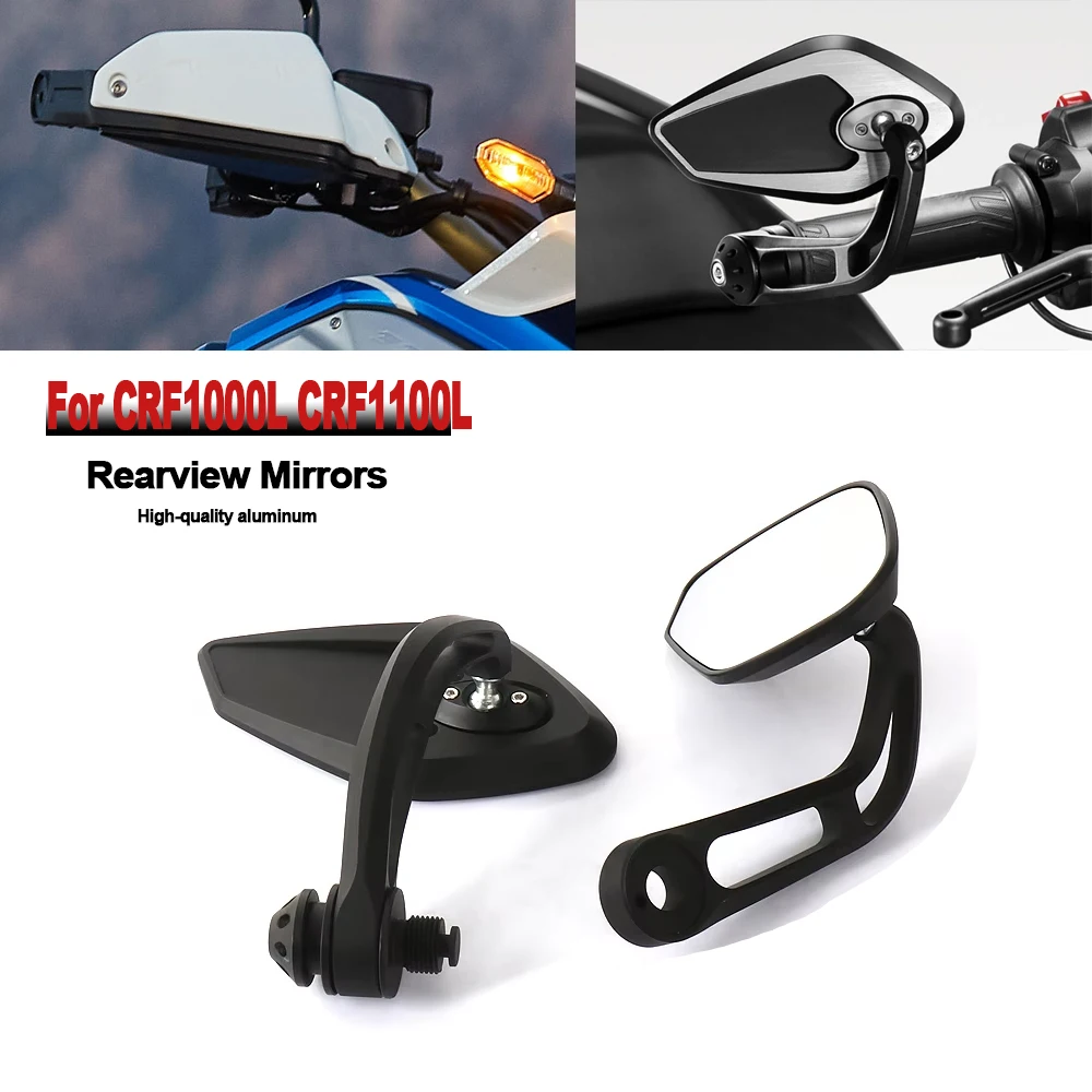 

New Motorcycle Rearview Mirrors Bar End Handlebar Mirror Kit For Honda CRF1000L CRF1100L Africa Twin Adventure Sport CRF1100AL