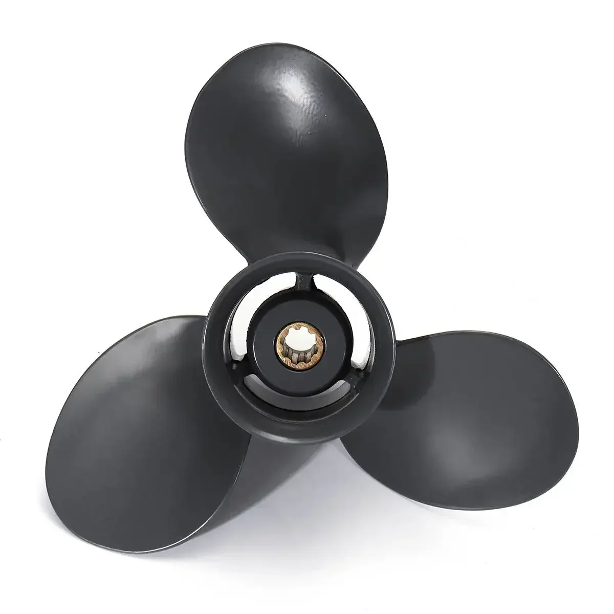 

Marine Boat Outboard Propeller 9 1/4 x 10 1/2 Gray Aluminum Alloy 3 Blades 8 Spline Tooth For Honda 8-20HP 58130-ZV4-010AH