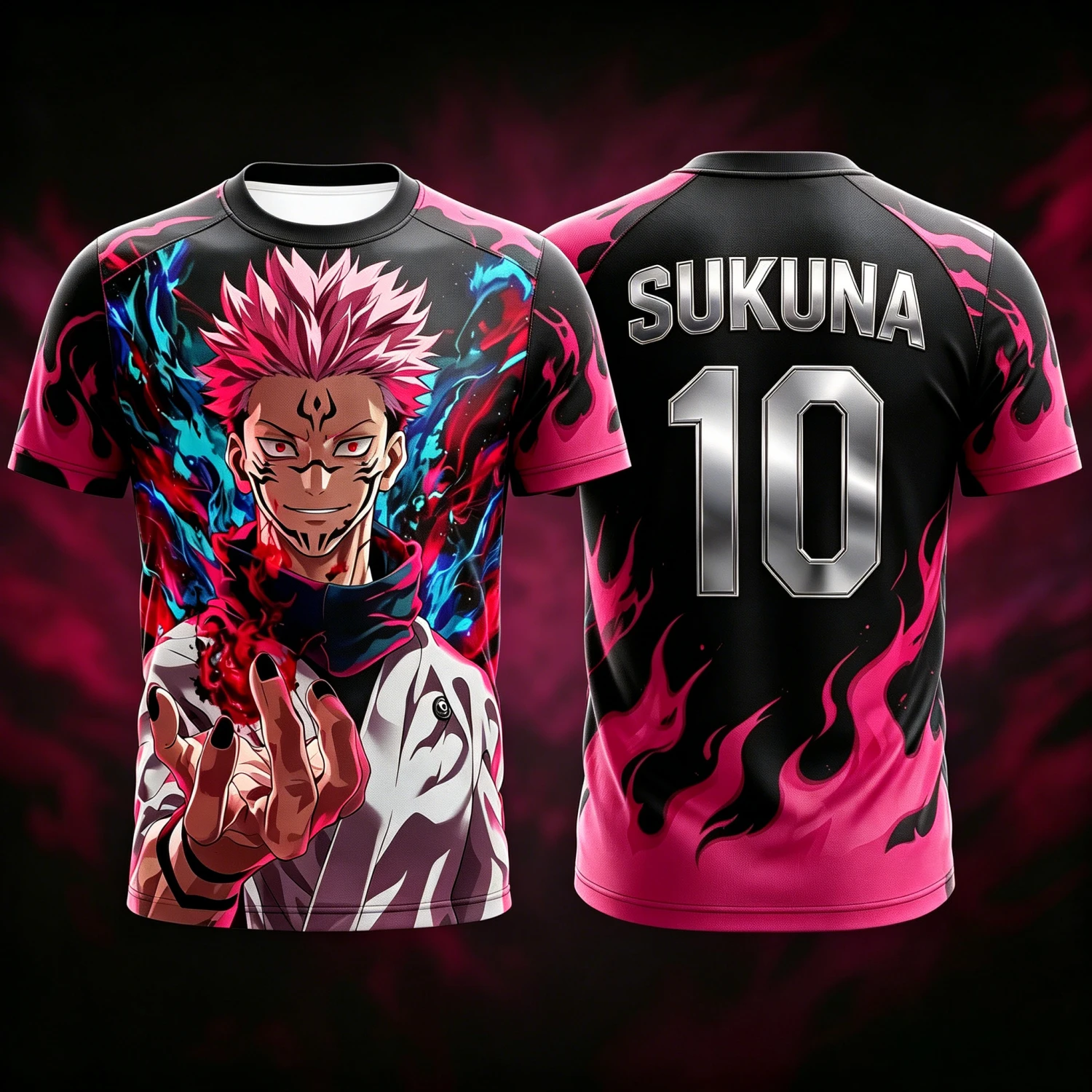 2026 Summer Jujutsu Kaisen Retro Cosplay T-shirt Men's 3D Printed Jiu Jitsu Short-sleeved Family Unisex Children's Sports Shirt