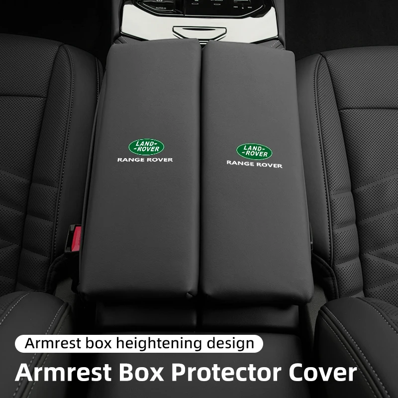 Car Armrest Storage Booster Cushion Console Dual Opening Armrest Pad For Land Rover Freelander L2 LF Range Rover Evoque 3 4 Disc