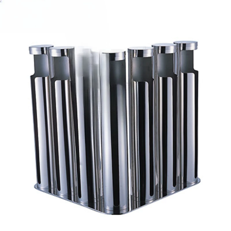 

Stainless steel angular seven-row coffee cup holder