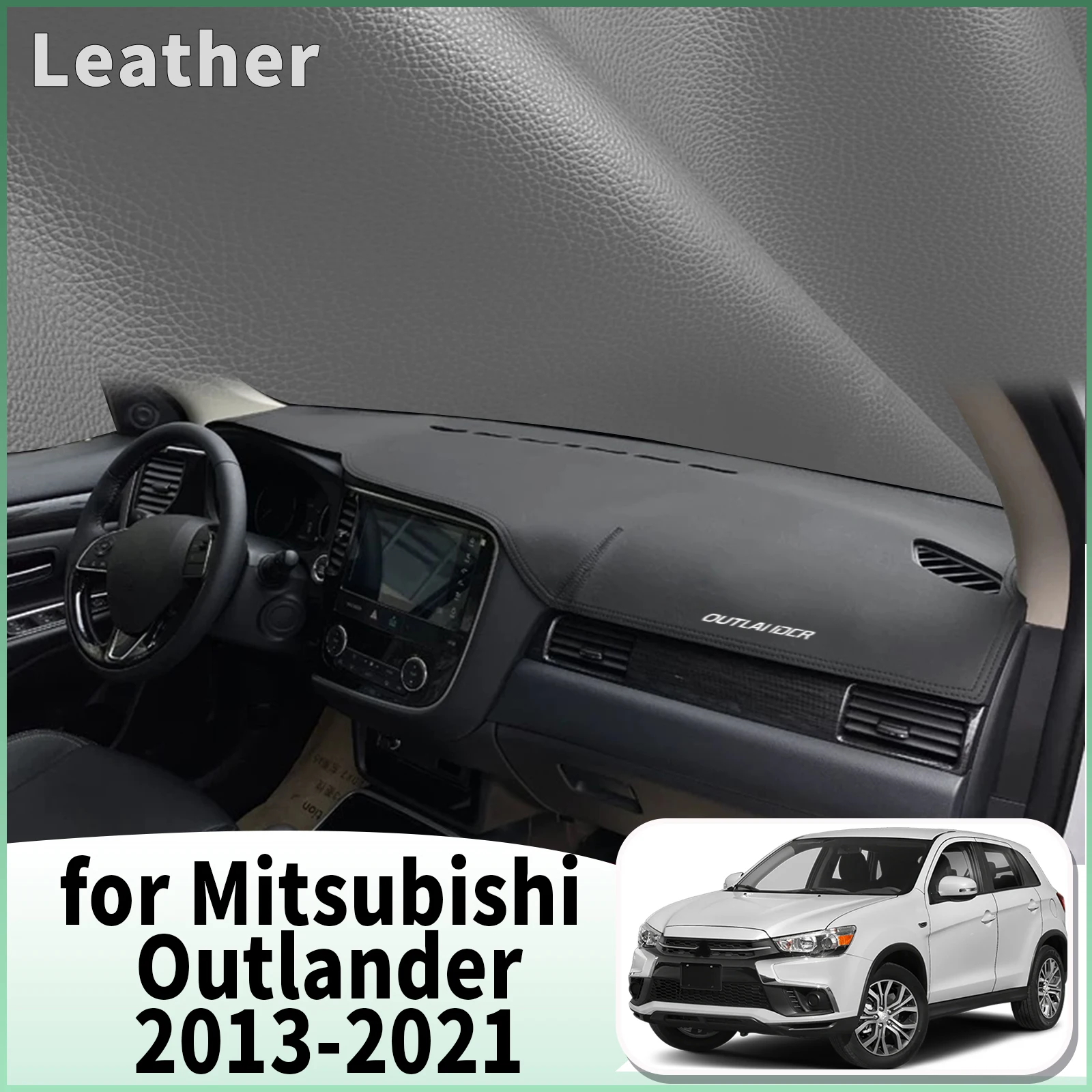 

fit for Mitsubishi Outlander 2013 2014 2015-2021 Dashmat Car Accessories Dashboard Cover Pad DashMat Sunshade Protective Carpet