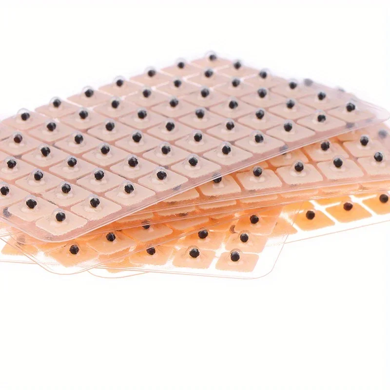 600/1200PCS Entspannung Ohr Aufkleber Therapie Nadel Patch Ohr Akupunktur Nadel Ohr Massage Pflege Auriculotherapie Vaccaria Samen – Detail 1