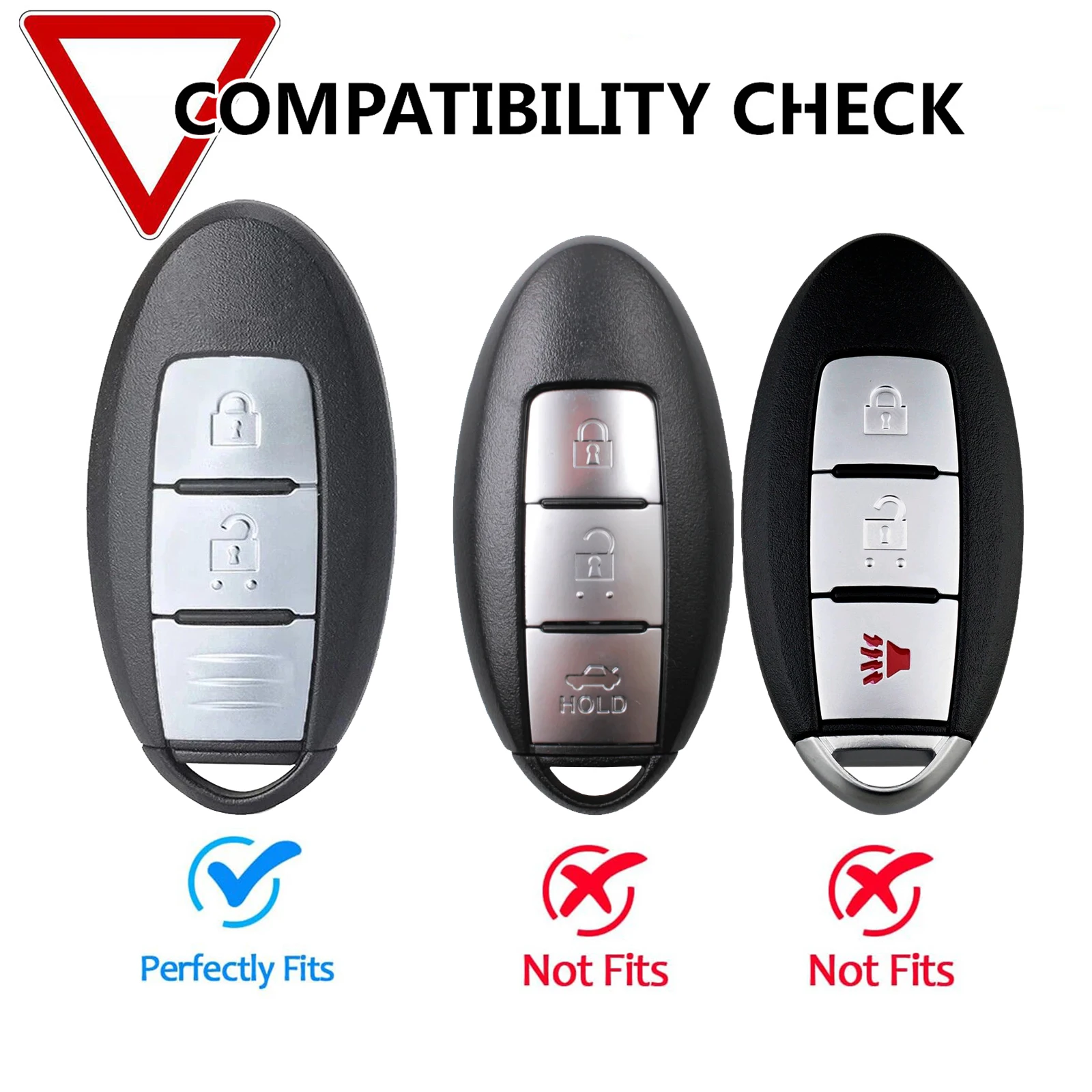 3 Button Remote Key Fob Case Cover Holder Silicone For Nissan Pulsar March 370Z Micra Juke F15 Note Tiida Leaf Cube 2014 2015