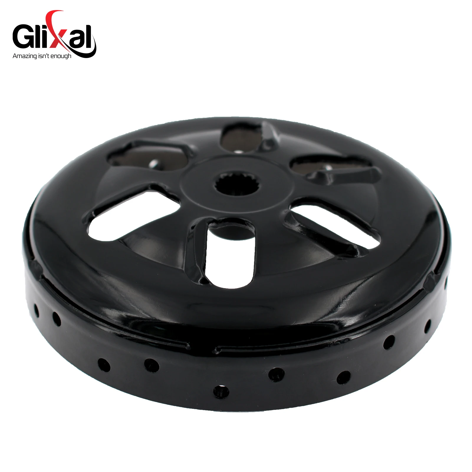 Dzwonek sprzęgła Glixal High Performance Racing do silnika skutera Jog 90 3WF, Axis 90, Vino 90, BWS100, Minarelli 2T 1E40QMB 1E41QMB