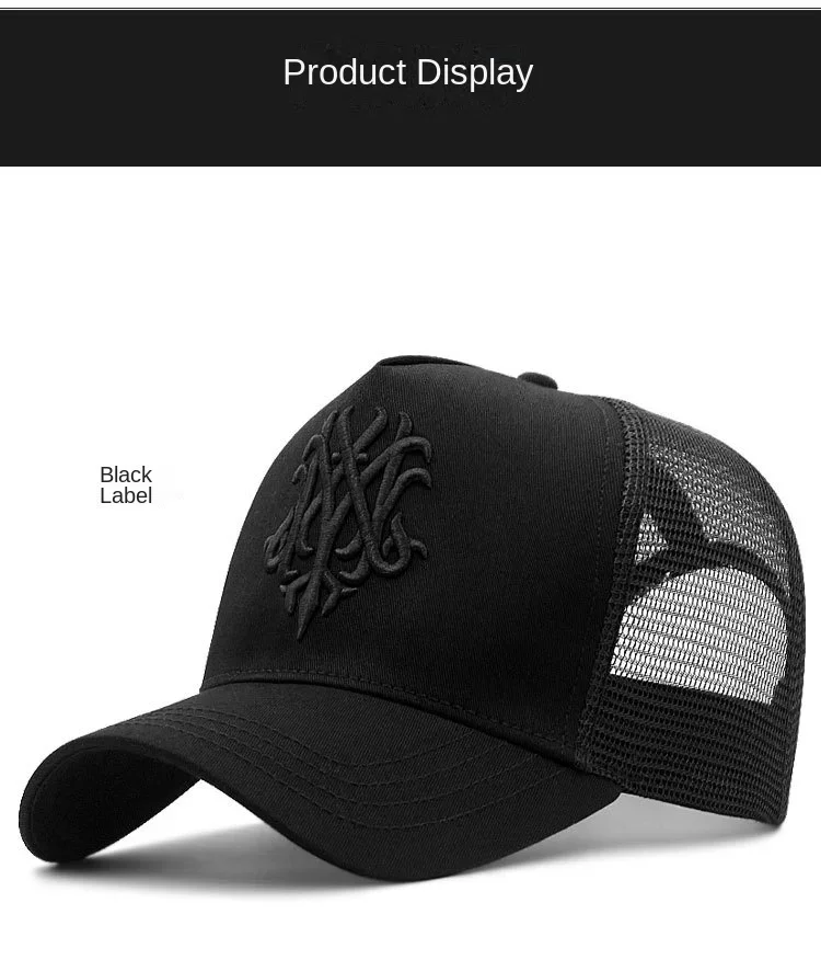 Oohmy-Baseballmützen für kleine und große Köpfe, Übergröße, für Herren und Damen, Netzstoff, Outdoor, Sportkappen, Papa, Übergröße, Trucker-Kappe, 56–60 cm, 60–65 cm – Detail 11