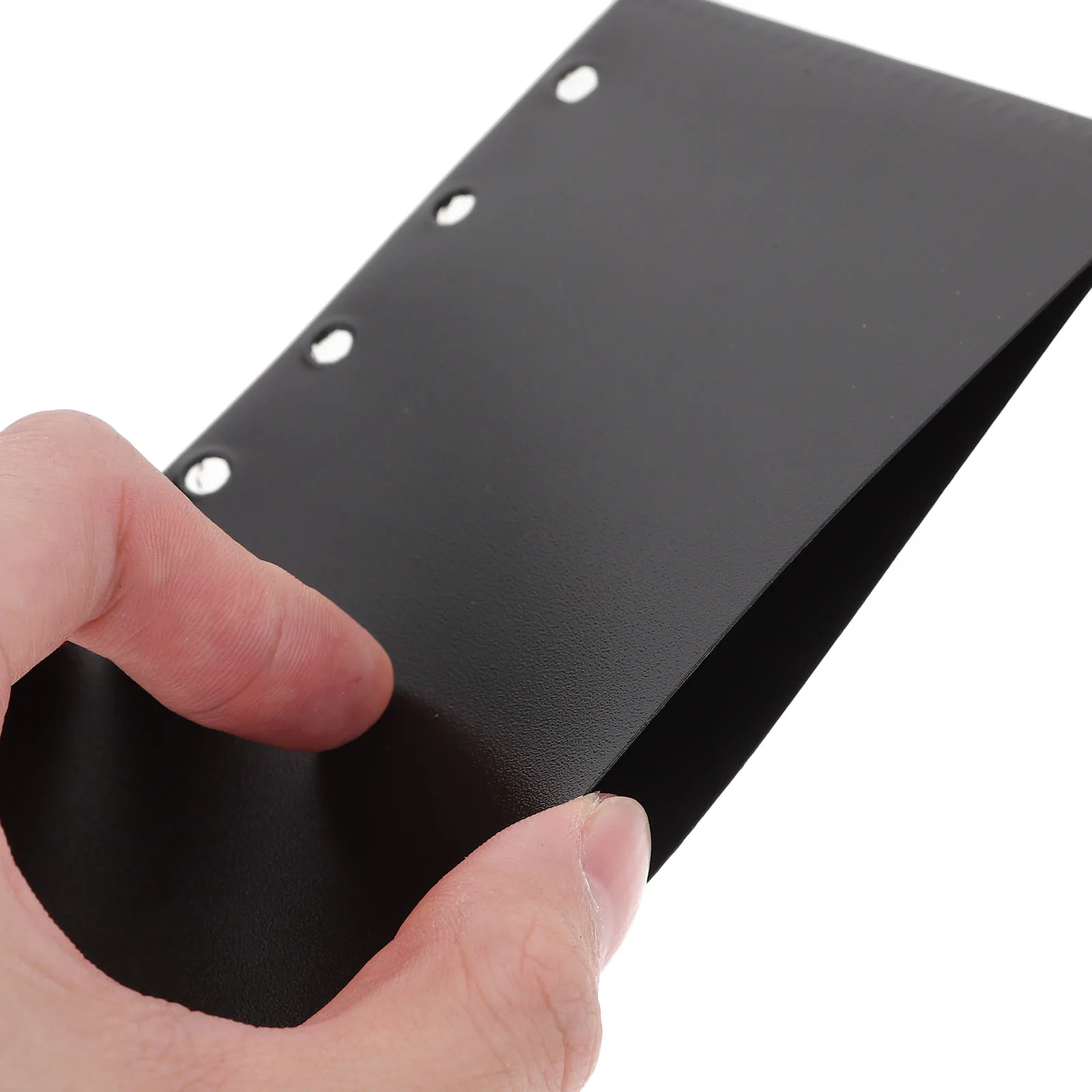 

2 Sets 10 Pages 6 Ring Binder Pouch File Folder Waterproof Archival Bags Black Transparent Notebook Loose Leaf Storage