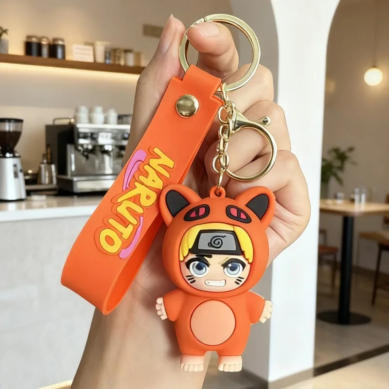 New Cartoon Naruto Q-version Keychain Anime Character Kakashi Naruto Doll Backpack Hanging Decoration Car Key Pendant Toy Gift - view 4