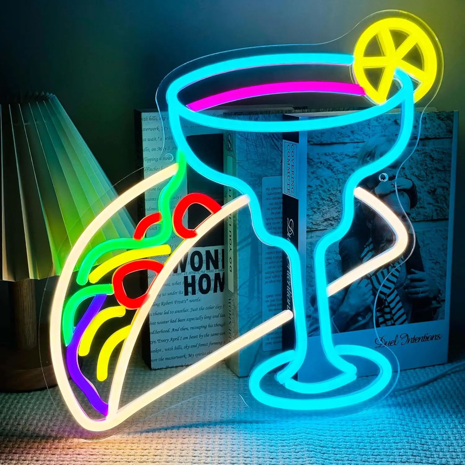 

Taco and Tequila Neon Sign for Taco Bar Wall Decor LED Neon Light for Mexican Restaurant Taco Party Kitchen Bar Home Decor