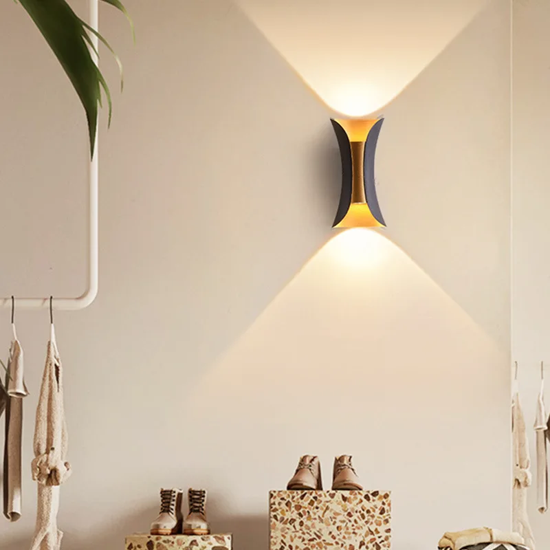 Indoor Bedroom Decoration Wall Lamp Plastic Material Up Down Spot Sconce Lights LED Hotel Corridor Aisle Lustres Just For Indoor
