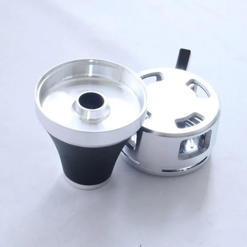 1Pc 2-in-1 Shisha Heat Management Base Hookah Tobacco Bowl Coal Holder Nargile Cachimbas Accessories