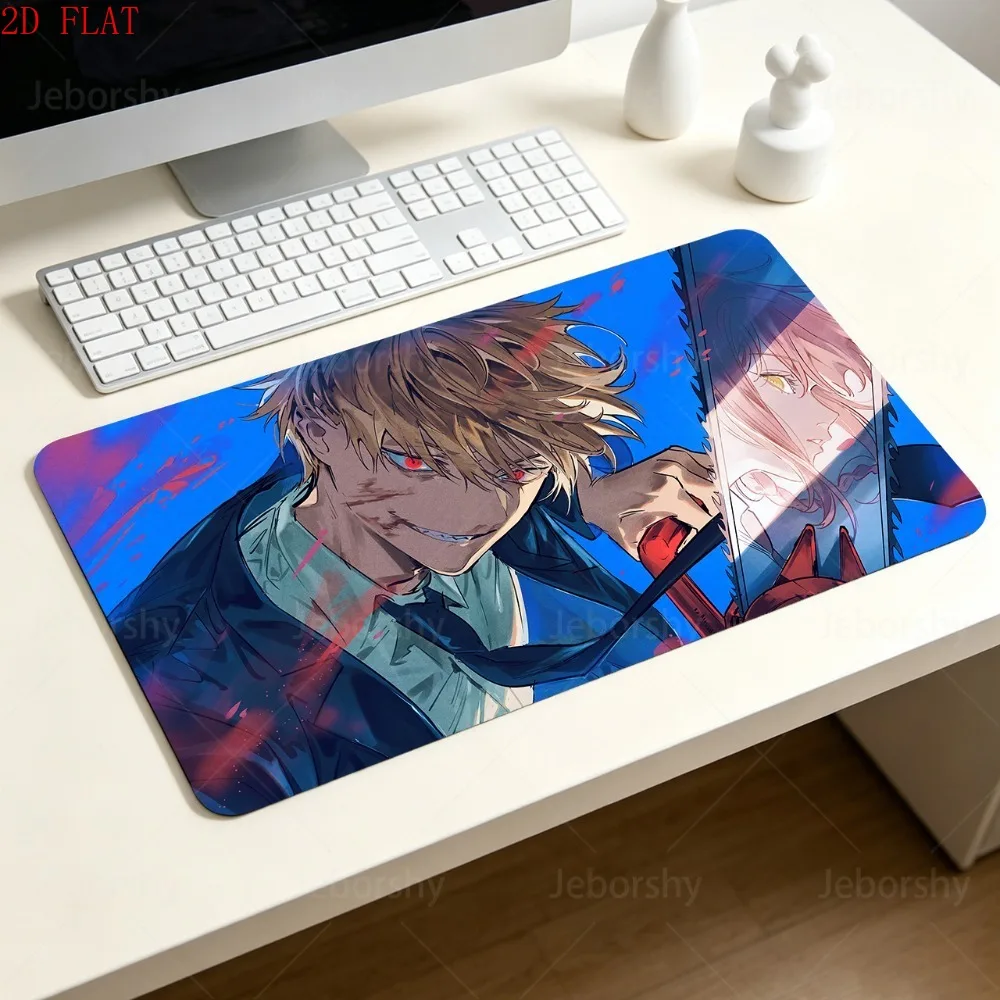 

ChainsawMan Denji Reze Pochita Large Gaming Mouse Pad Non-slip Rubber Base Waterproof Desk Mat Perfect Gift for Anime Gamer Fans
