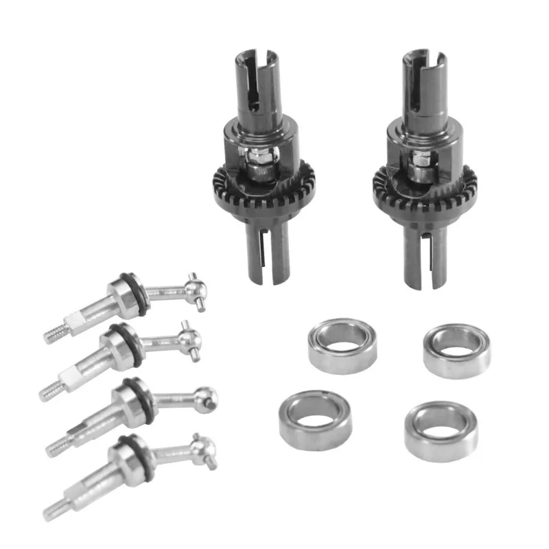 Diferencial de caixa de engrenagens do eixo de transmissão de atualização de metal para WLtoys 1/28 284131 K969 K979 K989 K999 P929 P939 Peças de carro RC