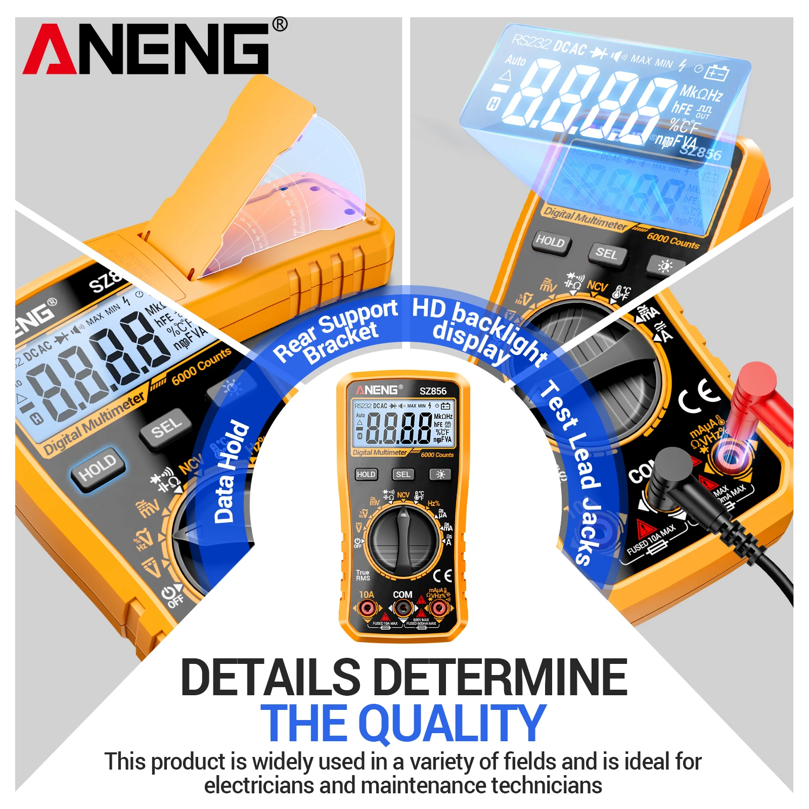 Мультиметр ANENG SZ856 с ЖК-ди – обзор и цена Diy Electronics Gifts