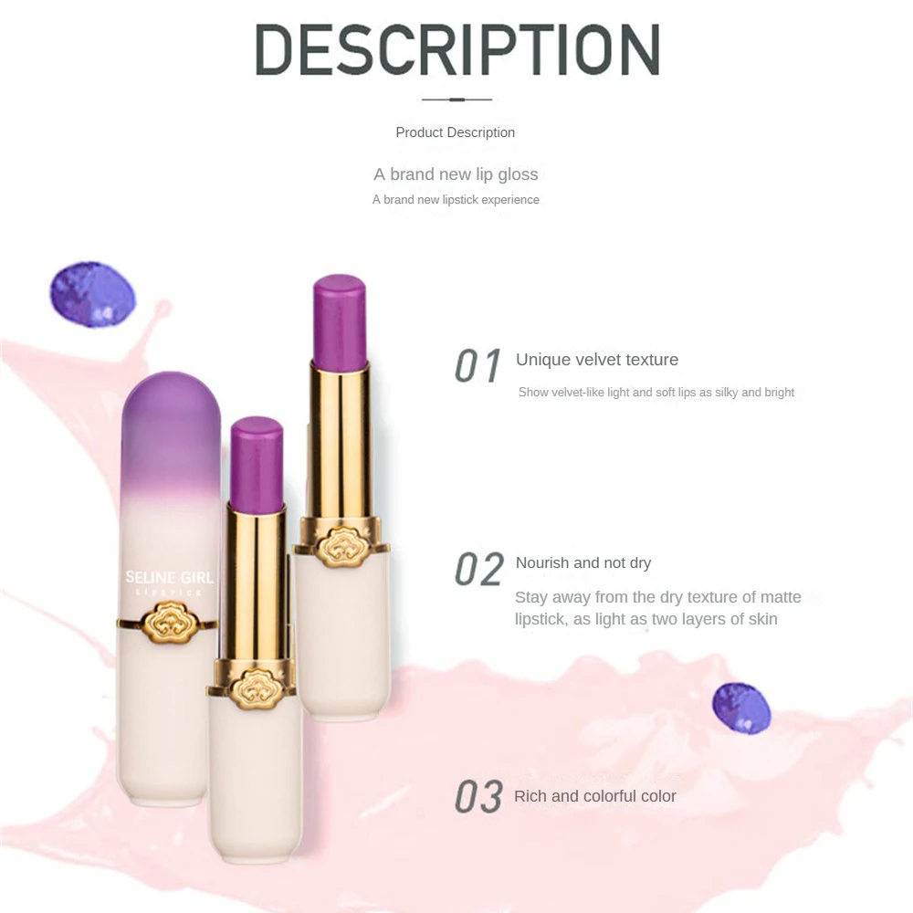 1/2/3PCS Moisturizing Lip Balm Moisturizing Jelly Lipstick Jelly Discoloration Fade Lip Lipstick Lip Makeup Colored Lipstick