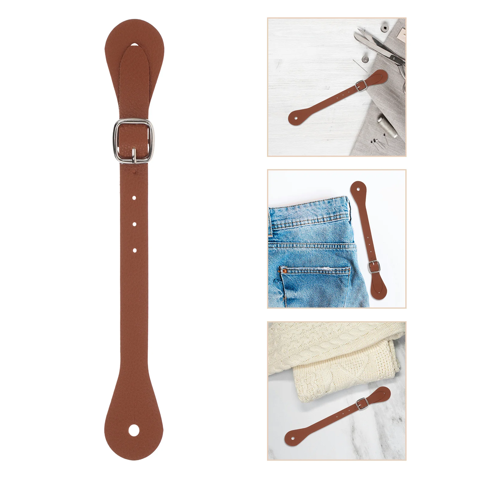 

2Pcs Adjustable Riding Belt Fake Western Boot Strap Vintage Thigh High Shoe Fashion Strap for Women Men