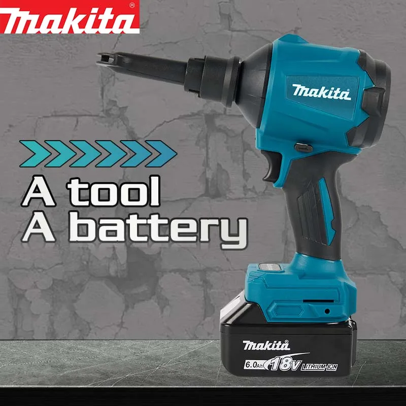 

Makita DAS180 Бесщеточный воздуходувка Беспроводной пистолет для удаления пыли с насадкой 18 В Многофункциональная машина для очистки пыли Инструмент для накачивания