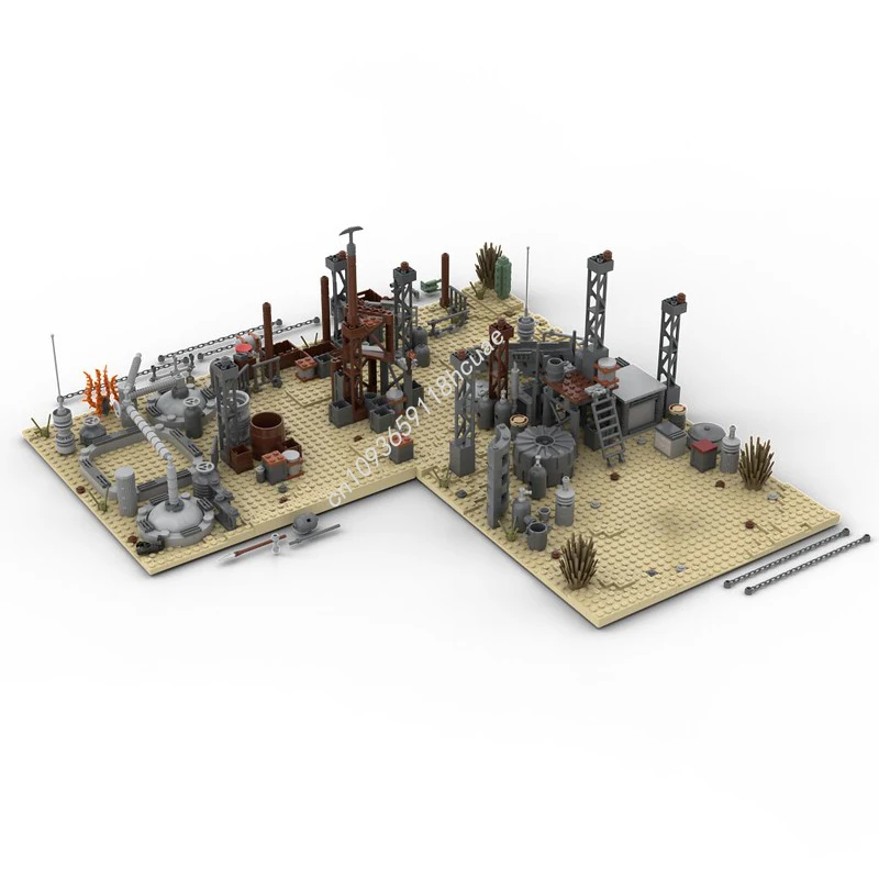 

772pcs MOC Mos Eisley Scrapyard Star Battle Building Blocks Christmas Gift Challenging DIY Assembly Model for Advanced Builders