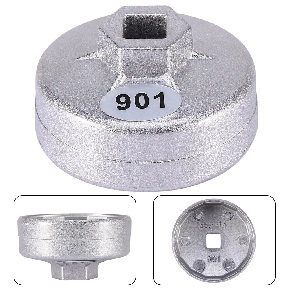 عملي لاستخدام وجع 65 مللي متر 14 المزامير غطاء مرشح الزيت موصل صحيح التثبيت المباشر لأداة مفتاح الربط لإصلاح السيارات