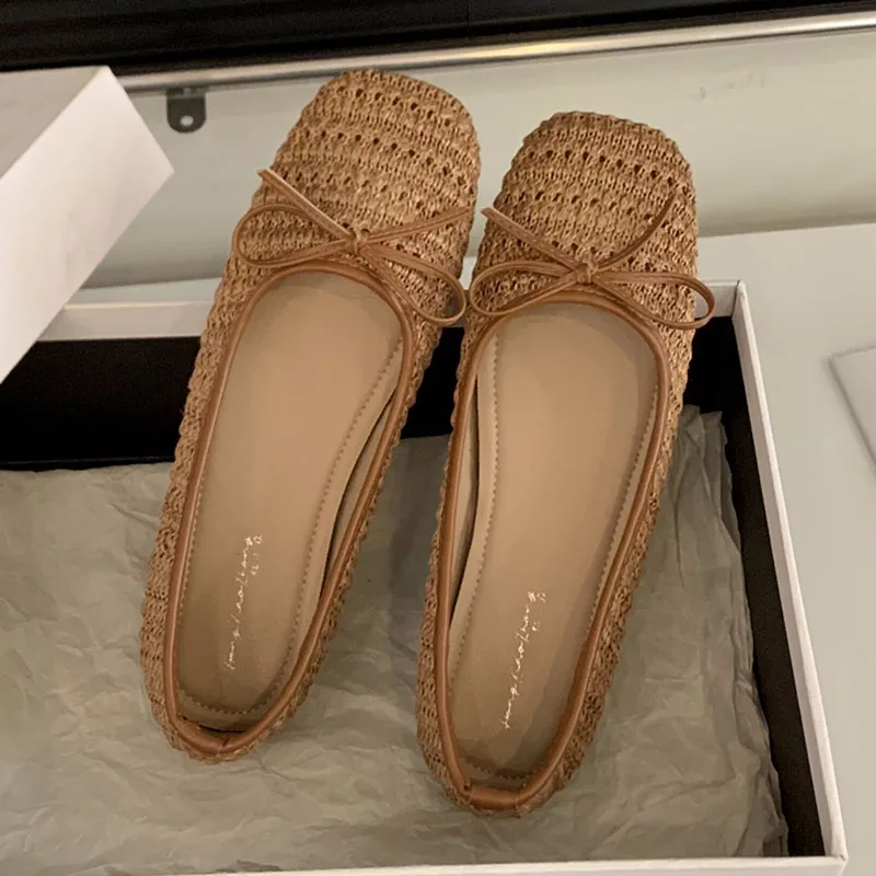 2026-spring-women-flats-fashion-round-toe-bow-knot-slip-on-ballerinas-shoes-soft-flat-ladies-casual-dress-ballet-shoes