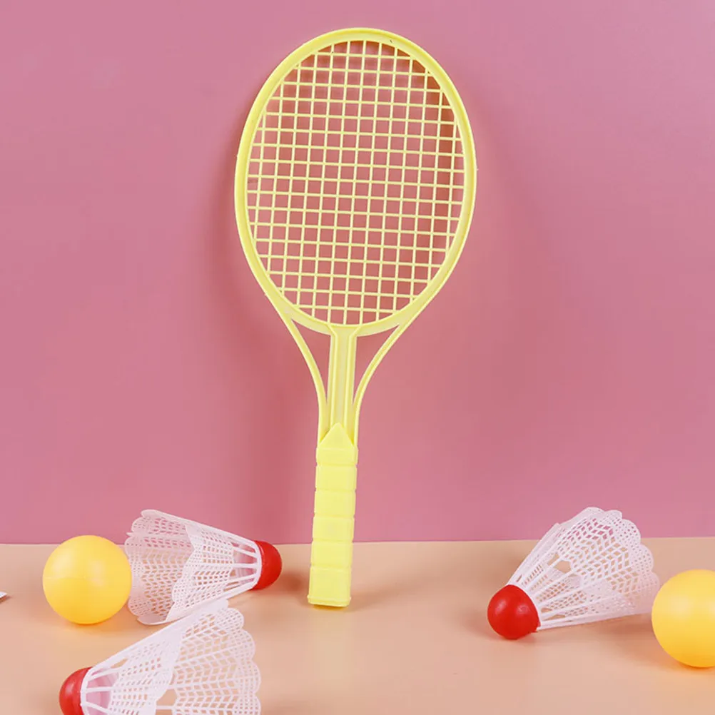 5 Set Badminton Racquet Game Training Kit Indoor Pink Toys Children Tennis Racket