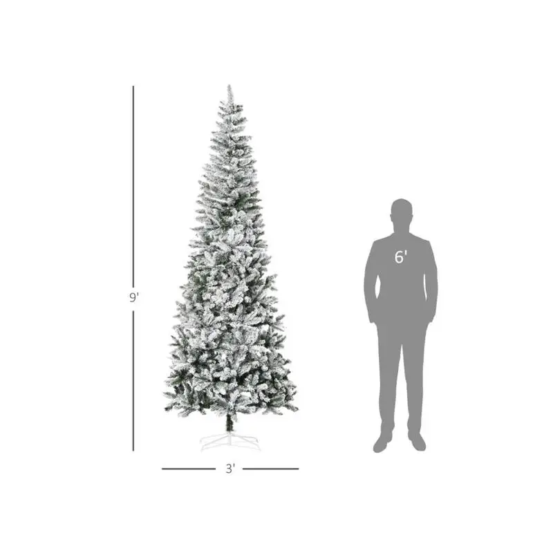 

9ft Artificial Christmas Tree - Festive Holiday Decor for Home, Office, or Event - Easy Assembly, Durable, and Realistic Design
