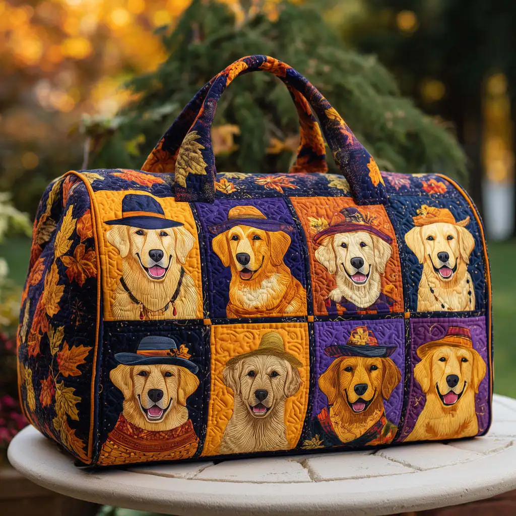 

3D Printed Quilted Bags dog funny Personalized Gifts Bags Handbag Tote Bag Custom Training Travel Bag Beach Hiking Camping
